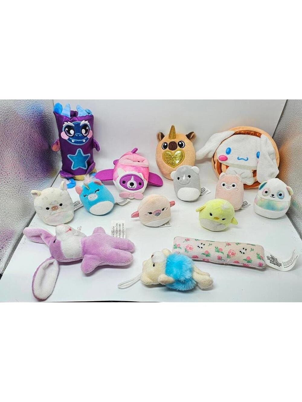 Set of 16 Assorted Plush Stuffed Animals